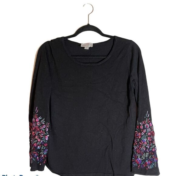 QVC Sweaters - Whisper Knit QVC Embroidered Sweater